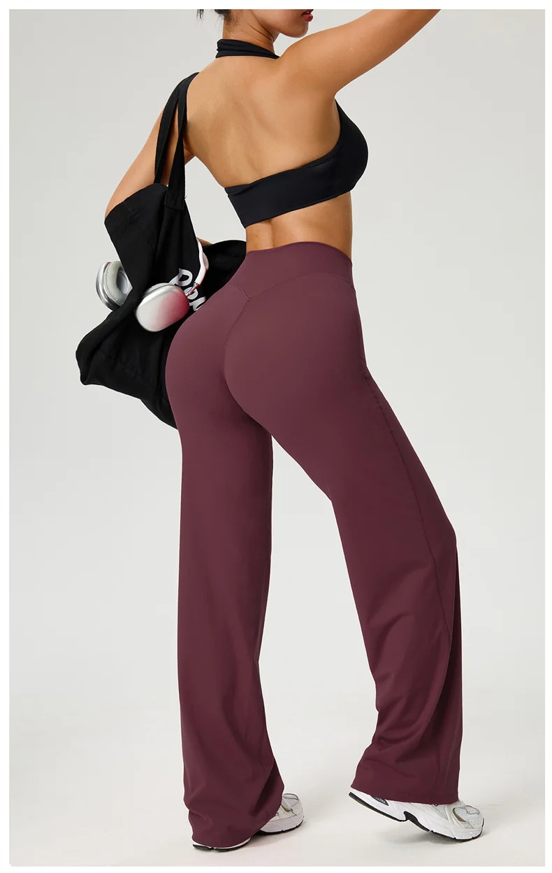 TRY TO BN Straight Leg Leggings Yoga Pants Women Buttery High Waisted Tummy Control Fitness Pilates Workout Bottoms Gym Clothes