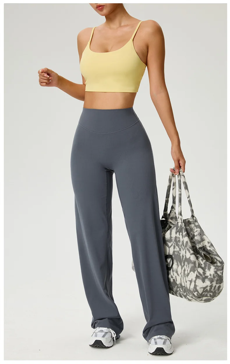 TRY TO BN Straight Leg Leggings Yoga Pants Women Buttery High Waisted Tummy Control Fitness Pilates Workout Bottoms Gym Clothes