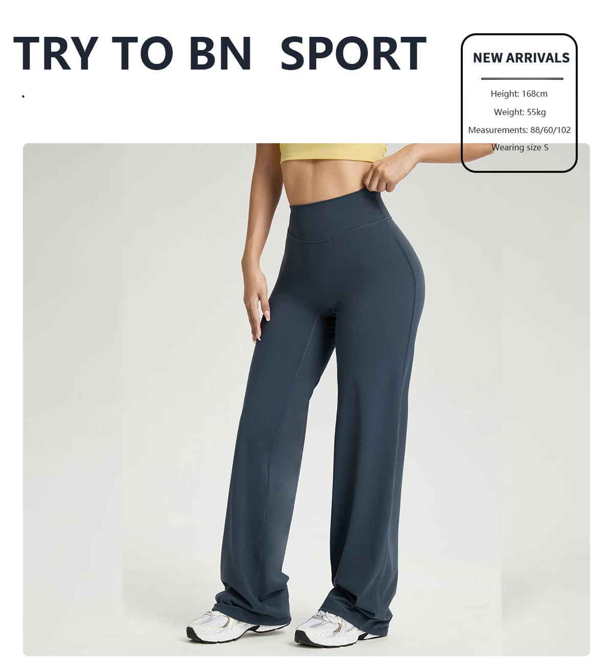 TRY TO BN Straight Leg Leggings Yoga Pants Women Buttery High Waisted Tummy Control Fitness Pilates Workout Bottoms Gym Clothes