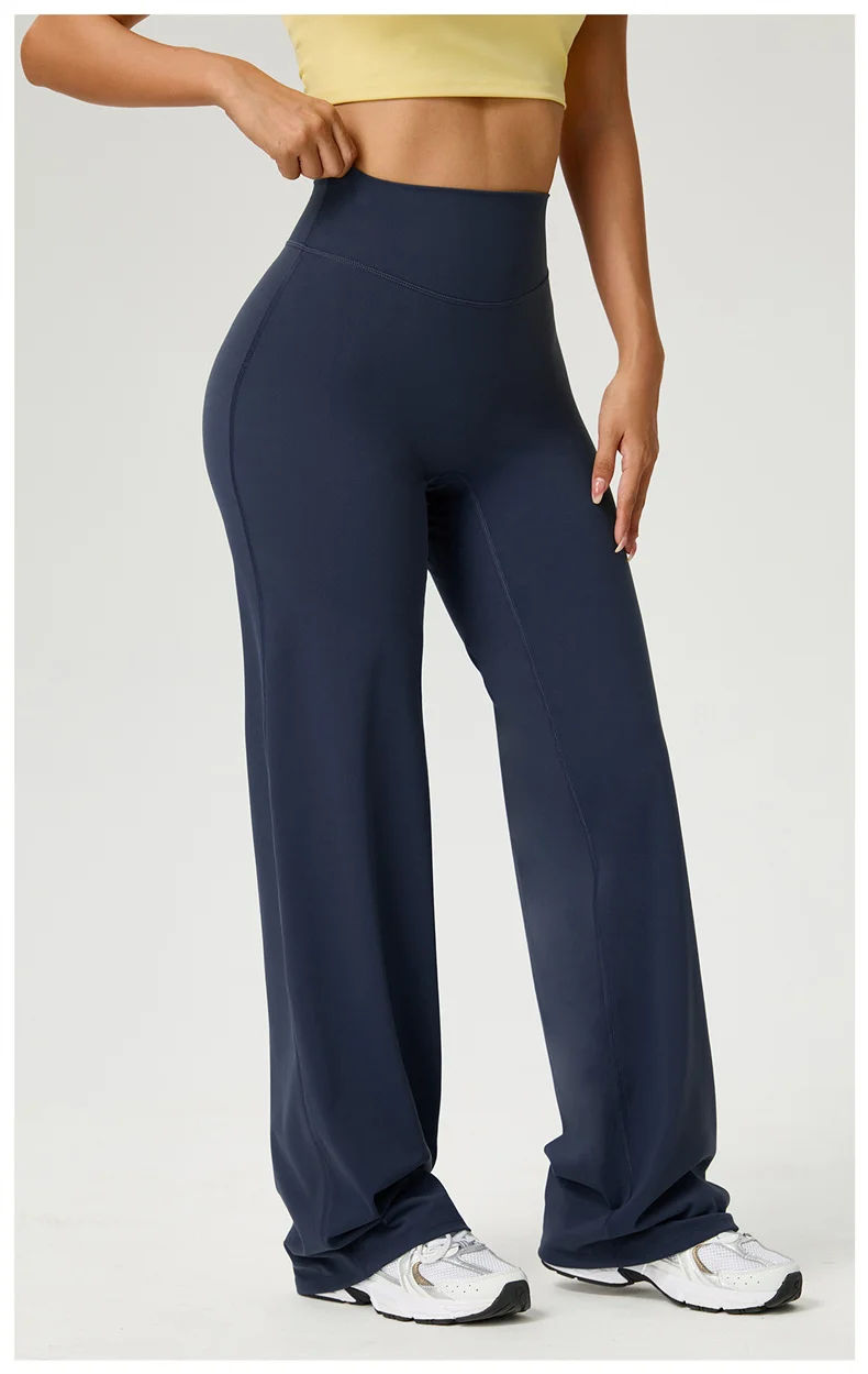 TRY TO BN Straight Leg Leggings Yoga Pants Women Buttery High Waisted Tummy Control Fitness Pilates Workout Bottoms Gym Clothes
