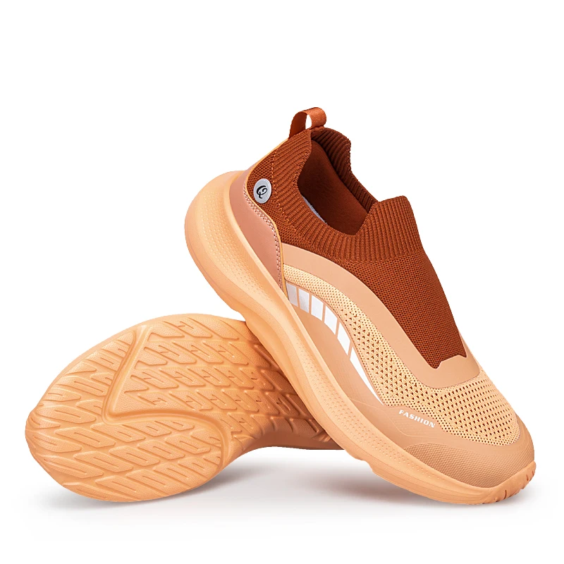 Men's Slip-On Walking Sneakers Breathable Mesh Sports Shoes with Soft Soles Summer Casual Slip-ons High Quality