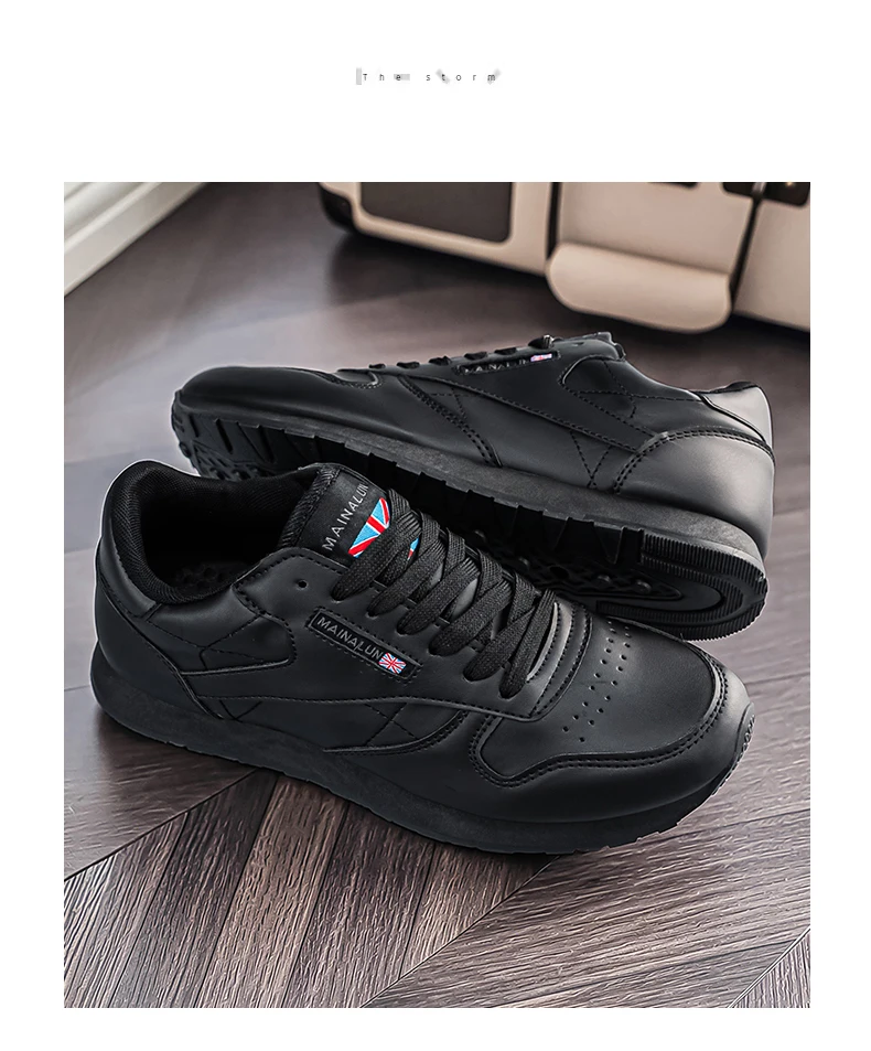 Men's Casual Sports Shoes, White Sneakers, Solid Color Classic, Comfortable and Stylish, Suitable for Walking, Outdoor Training
