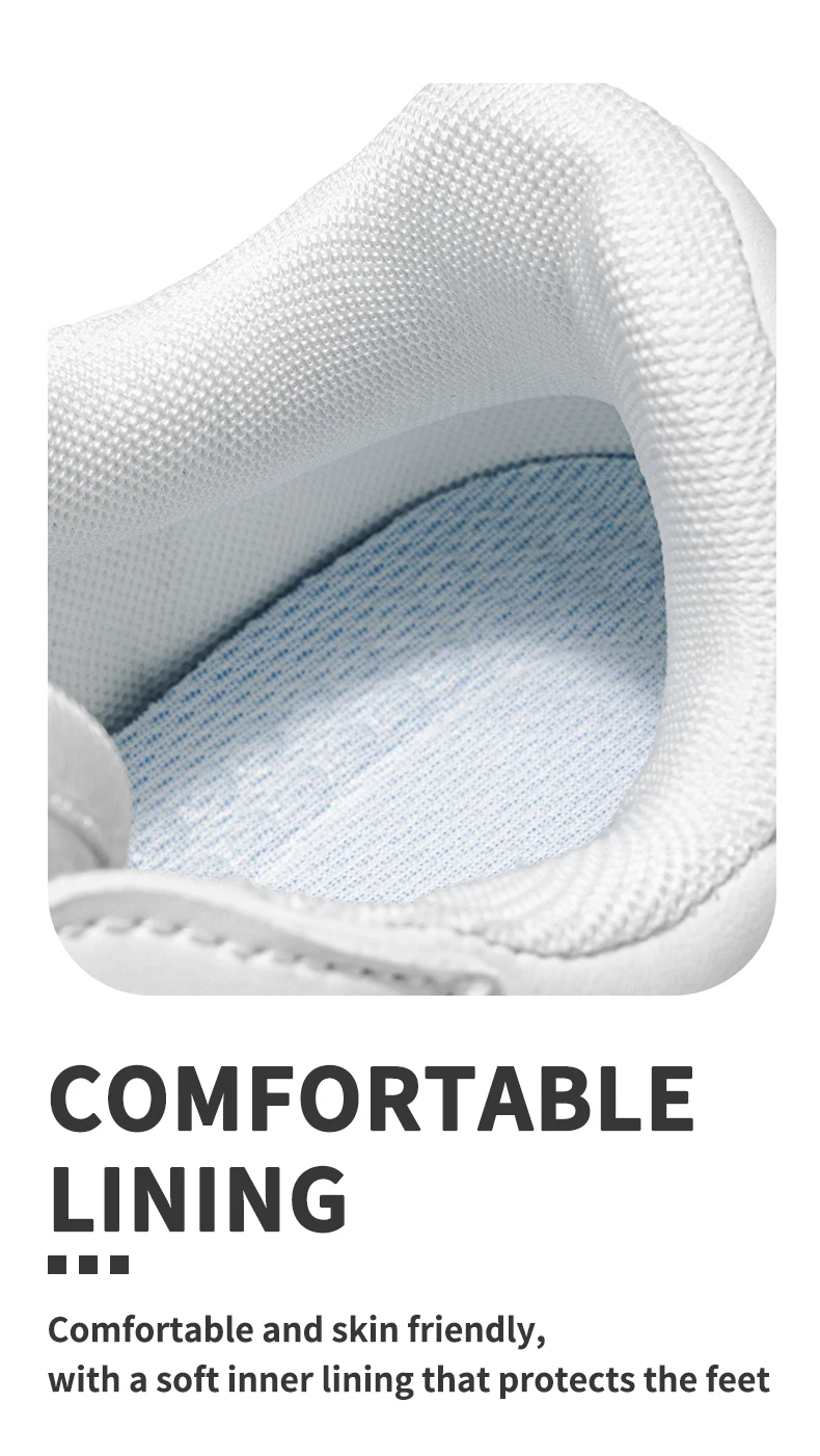 Men's Casual Sports Shoes, White Sneakers, Solid Color Classic, Comfortable and Stylish, Suitable for Walking, Outdoor Training