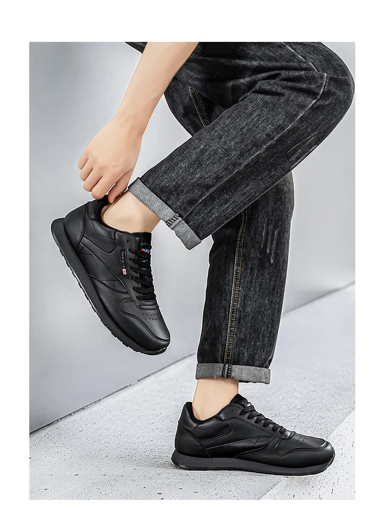 Men's Casual Sports Shoes, White Sneakers, Solid Color Classic, Comfortable and Stylish, Suitable for Walking, Outdoor Training