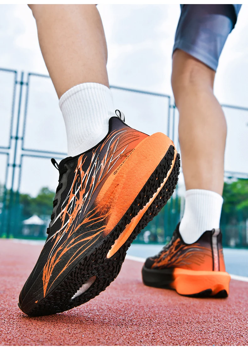 Men Marathon Running Shoes Sports Carbon Board Women's Comfortable Athletic Nonskid Sneakers Casual Basketball Walking Shoes