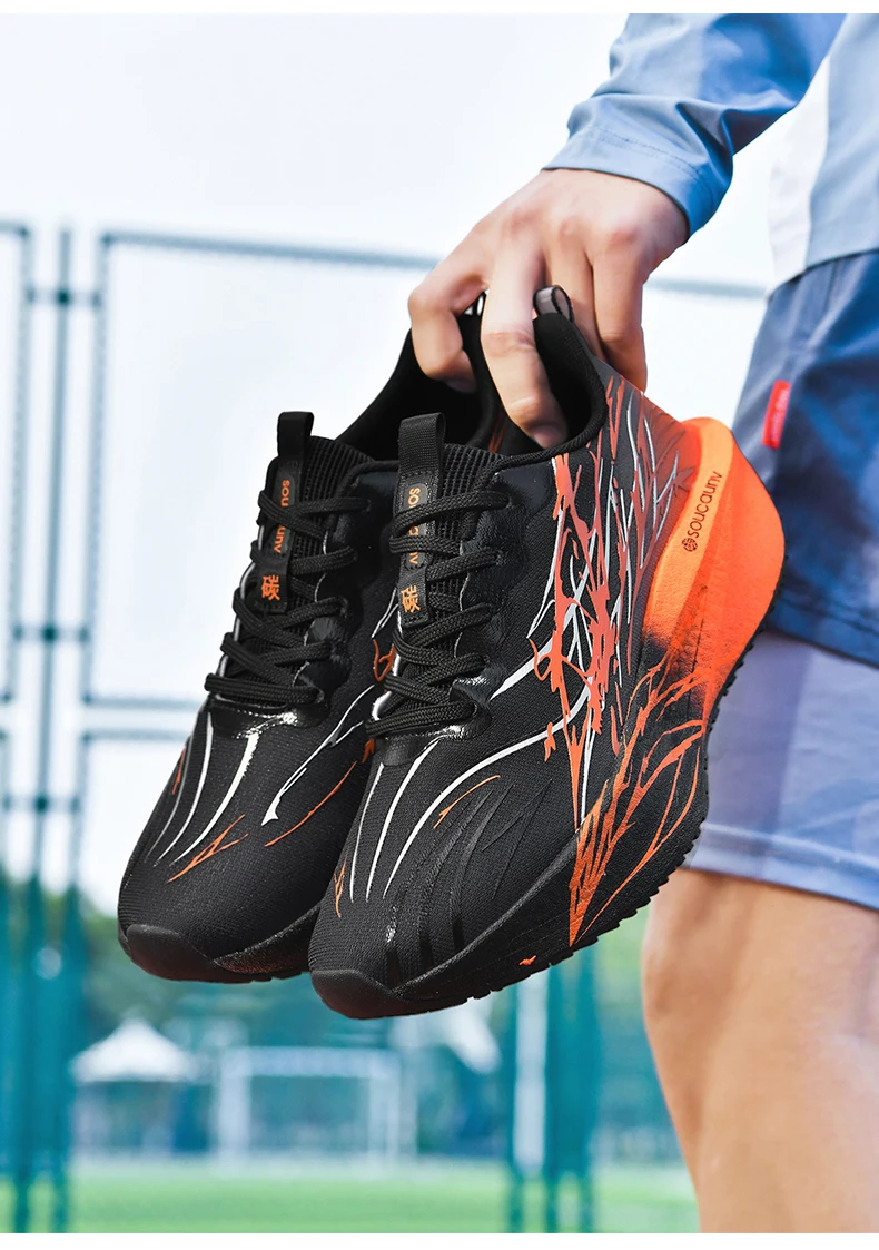 Men Marathon Running Shoes Sports Carbon Board Women's Comfortable Athletic Nonskid Sneakers Casual Basketball Walking Shoes