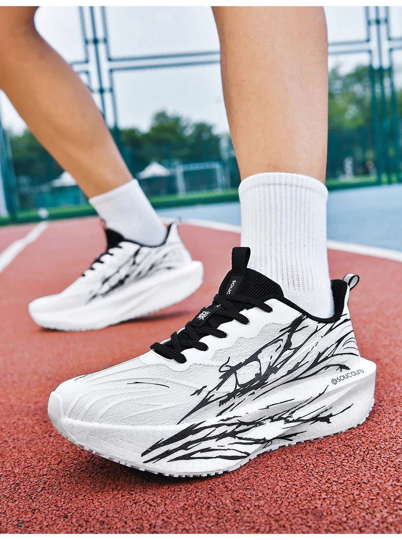 Men Marathon Running Shoes Sports Carbon Board Women's Comfortable Athletic Nonskid Sneakers Casual Basketball Walking Shoes