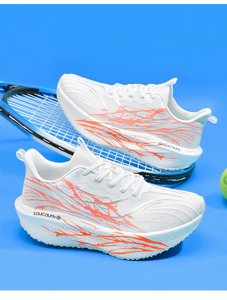 Men Marathon Running Shoes Sports Carbon Board Women's Comfortable Athletic Nonskid Sneakers Casual Basketball Walking Shoes