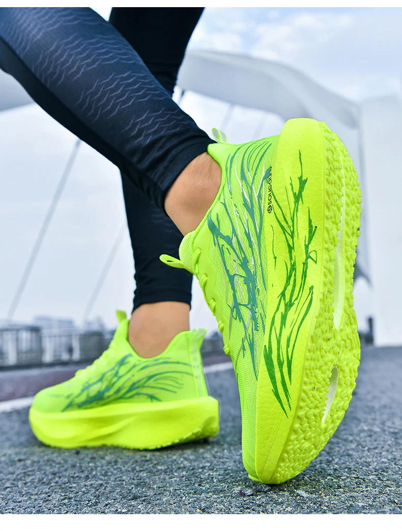 Men Marathon Running Shoes Sports Carbon Board Women's Comfortable Athletic Nonskid Sneakers Casual Basketball Walking Shoes