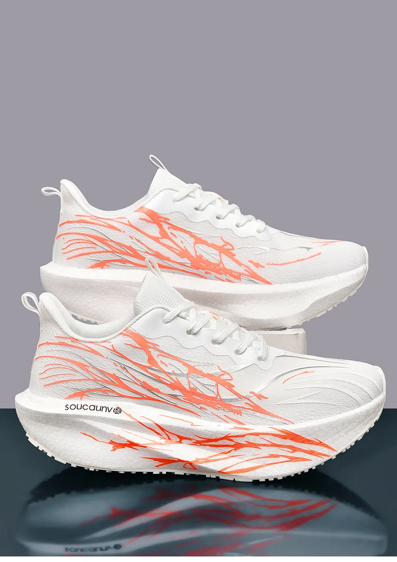 Men Marathon Running Shoes Sports Carbon Board Women's Comfortable Athletic Nonskid Sneakers Casual Basketball Walking Shoes