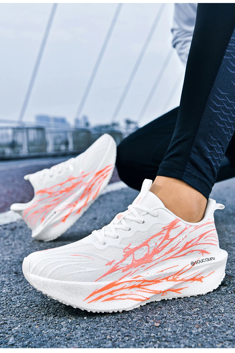 Men Marathon Running Shoes Sports Carbon Board Women's Comfortable Athletic Nonskid Sneakers Casual Basketball Walking Shoes
