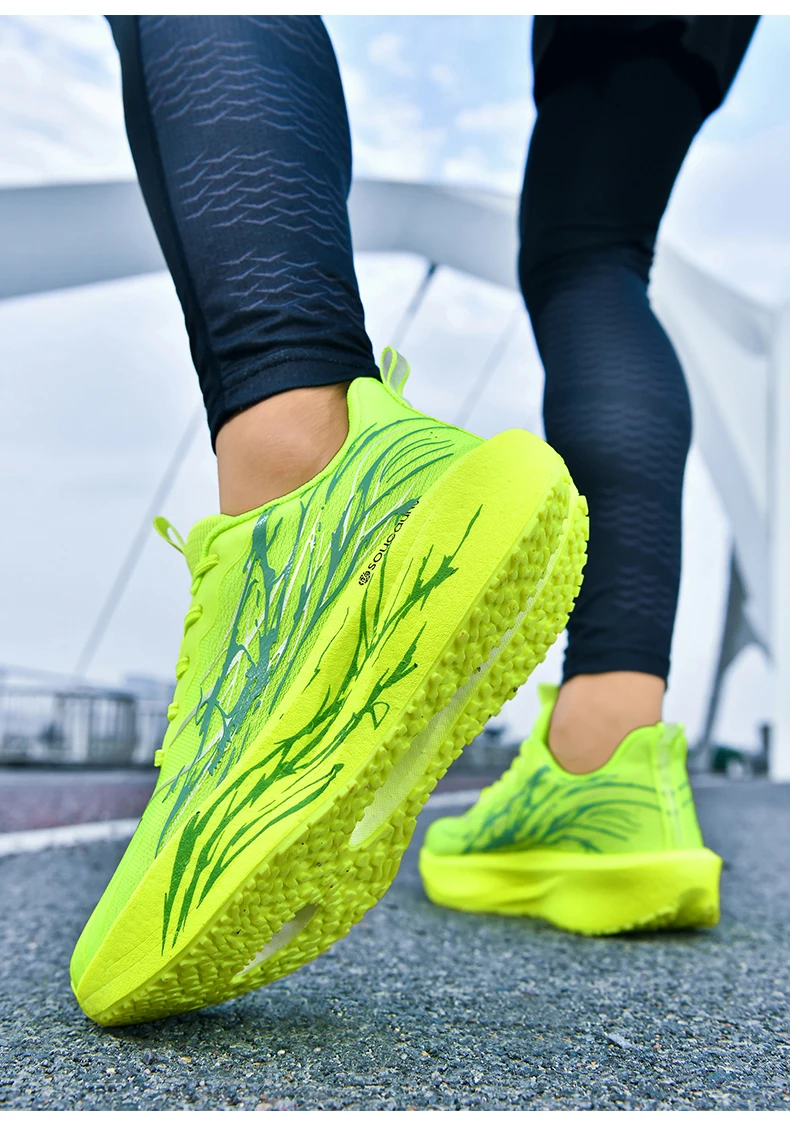 Men Marathon Running Shoes Sports Carbon Board Women's Comfortable Athletic Nonskid Sneakers Casual Basketball Walking Shoes