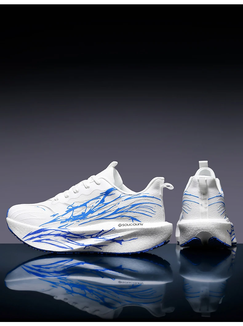 Men Marathon Running Shoes Sports Carbon Board Women's Comfortable Athletic Nonskid Sneakers Casual Basketball Walking Shoes