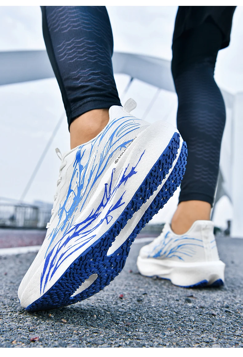 Men Marathon Running Shoes Sports Carbon Board Women's Comfortable Athletic Nonskid Sneakers Casual Basketball Walking Shoes