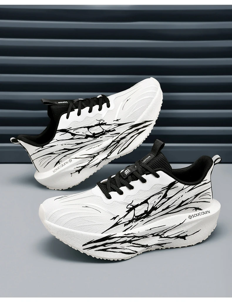 Men Marathon Running Shoes Sports Carbon Board Women's Comfortable Athletic Nonskid Sneakers Casual Basketball Walking Shoes