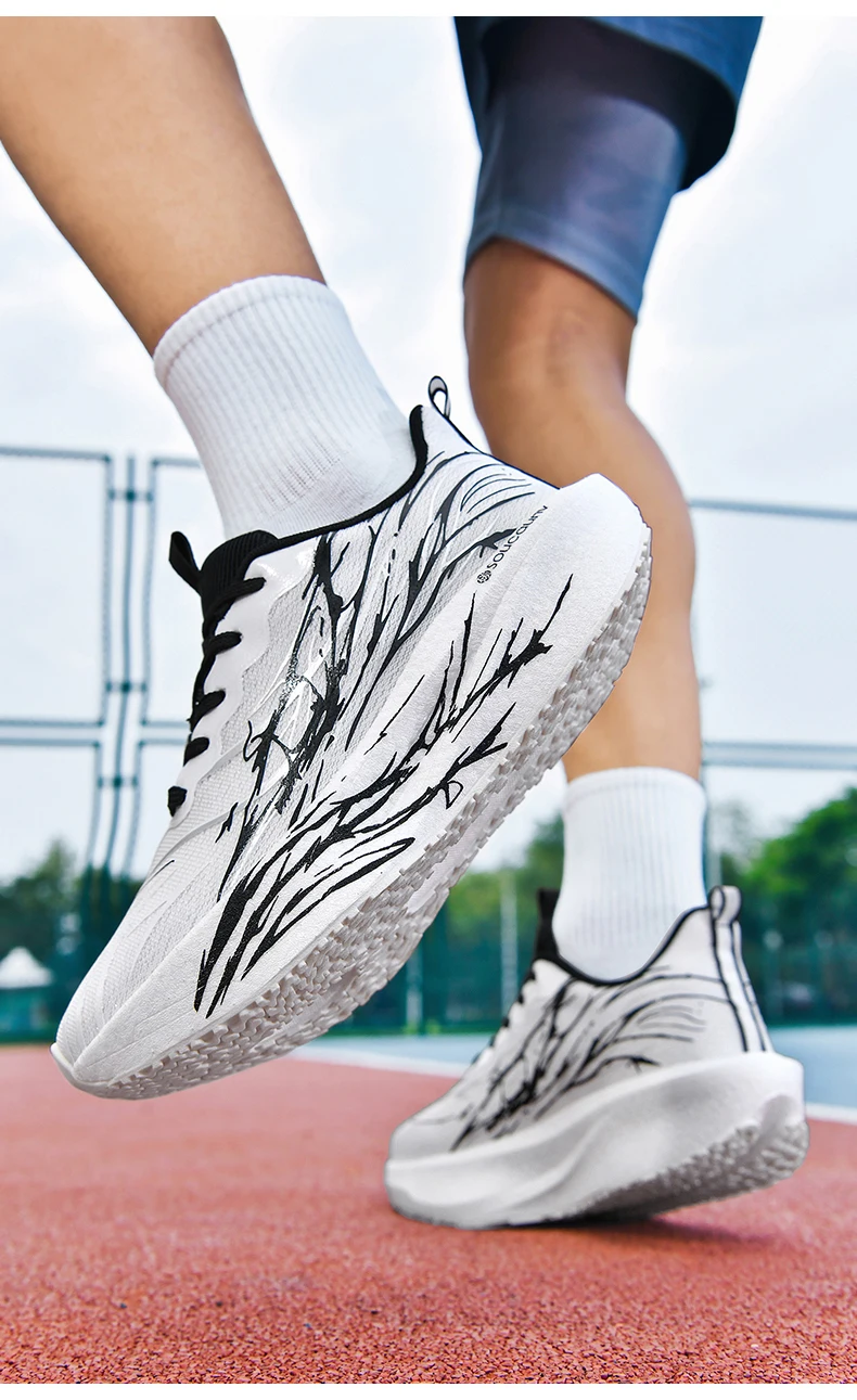 Men Marathon Running Shoes Sports Carbon Board Women's Comfortable Athletic Nonskid Sneakers Casual Basketball Walking Shoes
