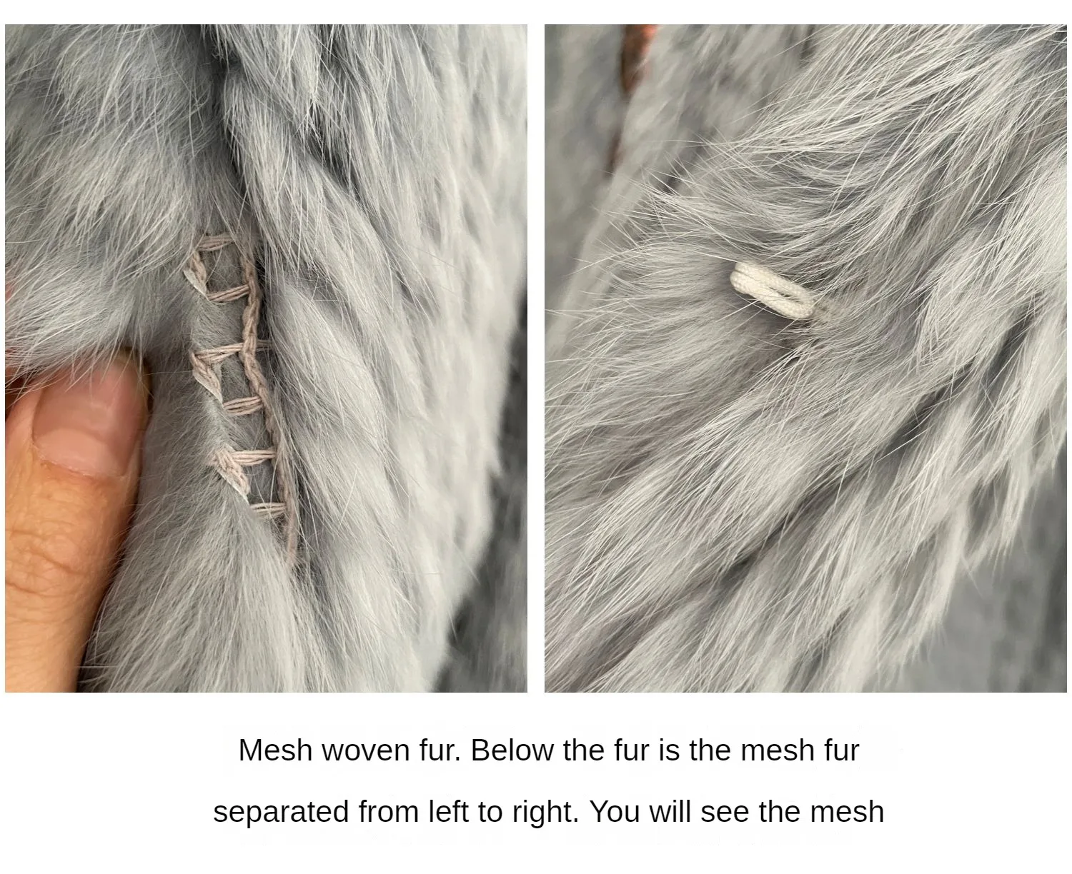 Real Rabbit Fur Hooded Coat Long Sleeve Women Casual Loose Knitted Genuine Fur Jacket With Hood Female Natural Fur Outwear