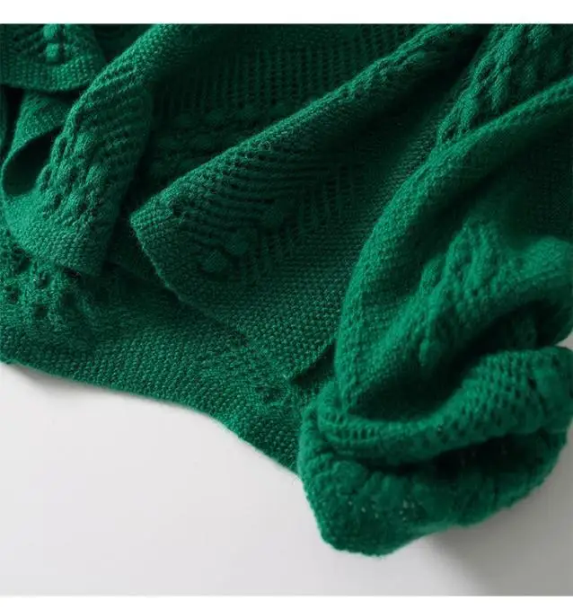 Plus Size 6XL 150kg Autumn Winter Women Long Sleeve Loose Solid Color Sweater Hollow Out Oversized Pullover Casual Knitted Tops