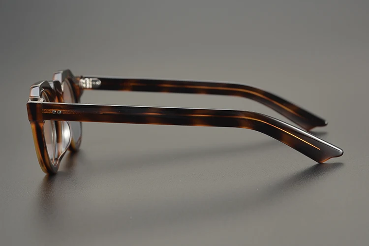55464 High Quality Acetate Glasses Vintage Round Men Optical Prescription Eyeglasses Frame Women Korea Luxury Brand Eyewear