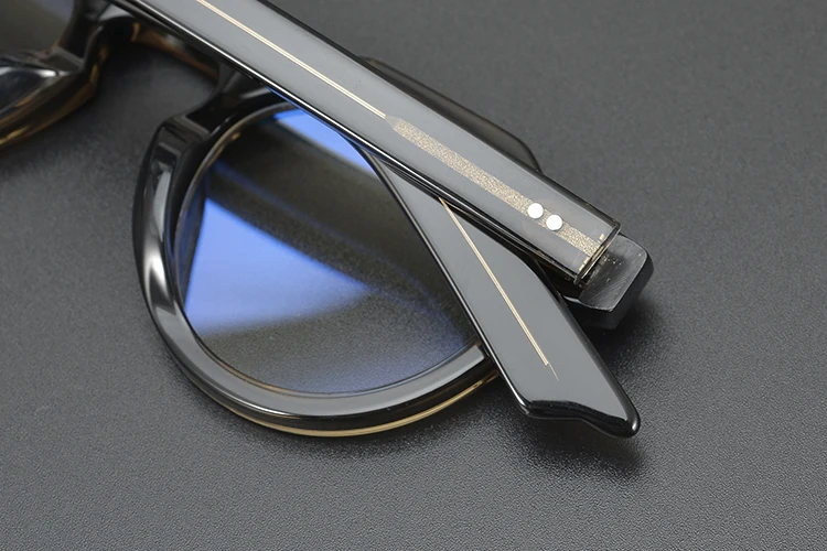 55464 High Quality Acetate Glasses Vintage Round Men Optical Prescription Eyeglasses Frame Women Korea Luxury Brand Eyewear