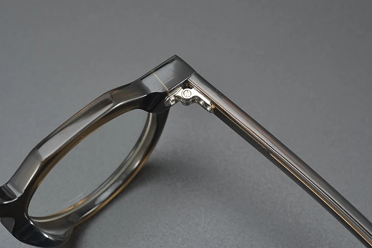55464 High Quality Acetate Glasses Vintage Round Men Optical Prescription Eyeglasses Frame Women Korea Luxury Brand Eyewear