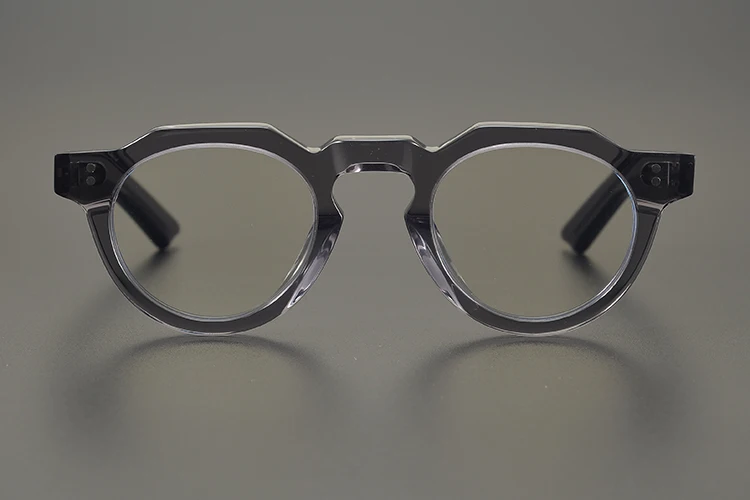 55464 High Quality Acetate Glasses Vintage Round Men Optical Prescription Eyeglasses Frame Women Korea Luxury Brand Eyewear