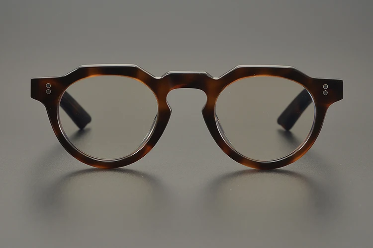 55464 High Quality Acetate Glasses Vintage Round Men Optical Prescription Eyeglasses Frame Women Korea Luxury Brand Eyewear
