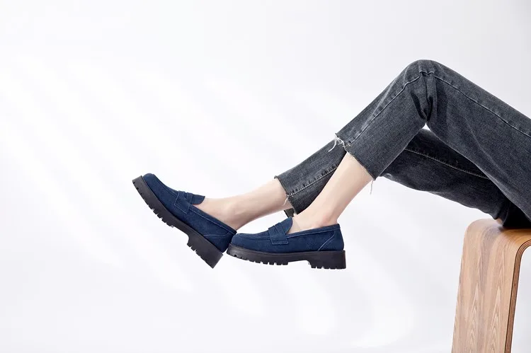 AIYUQI Spring Shoes Female British Style Thick-soled College Style Casual Loafers Genuine Leather Fashion Shoes Girls WHSLE MTO