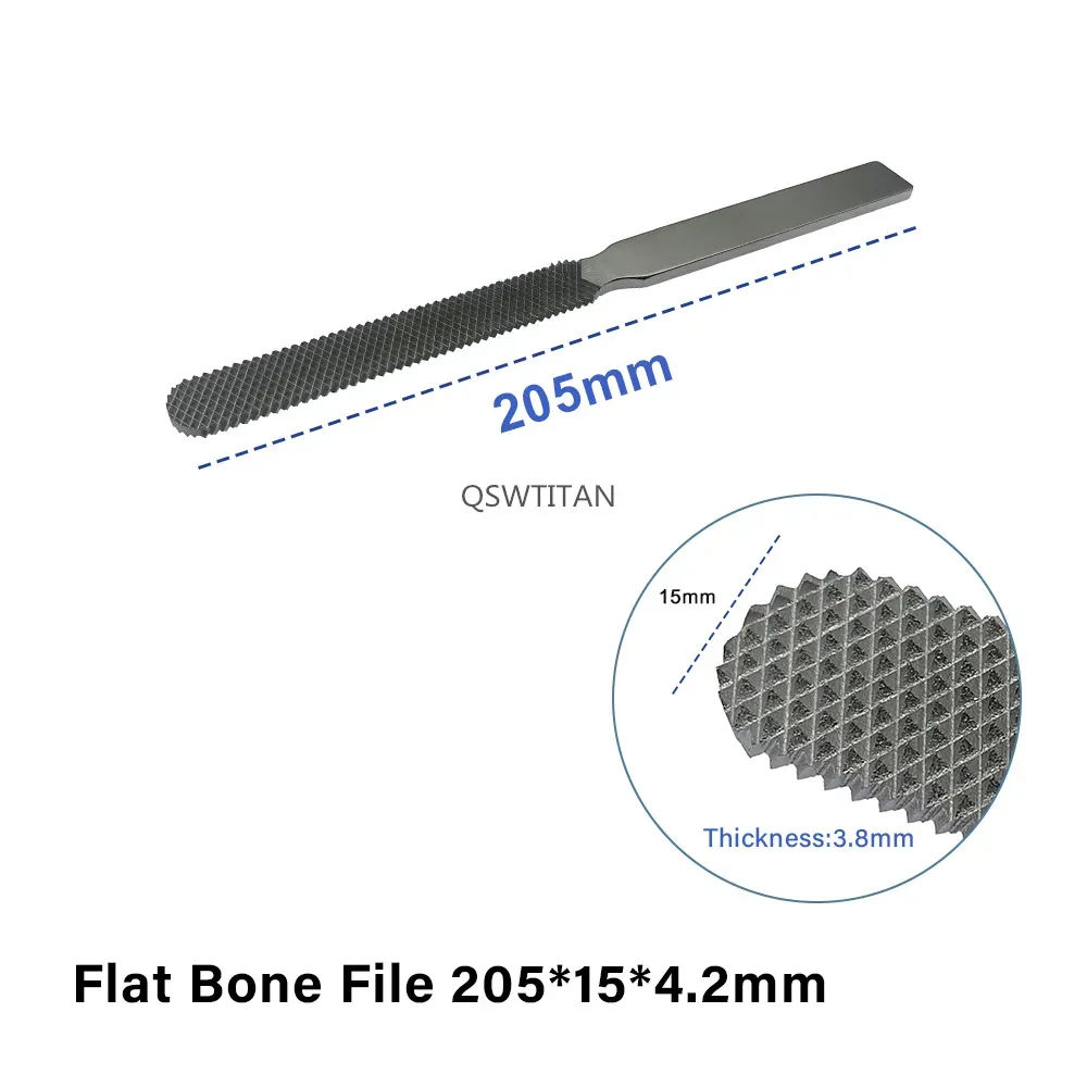 Bone File Flat 20.5cm Stainless Steel Orthopedics Surgical Instruments