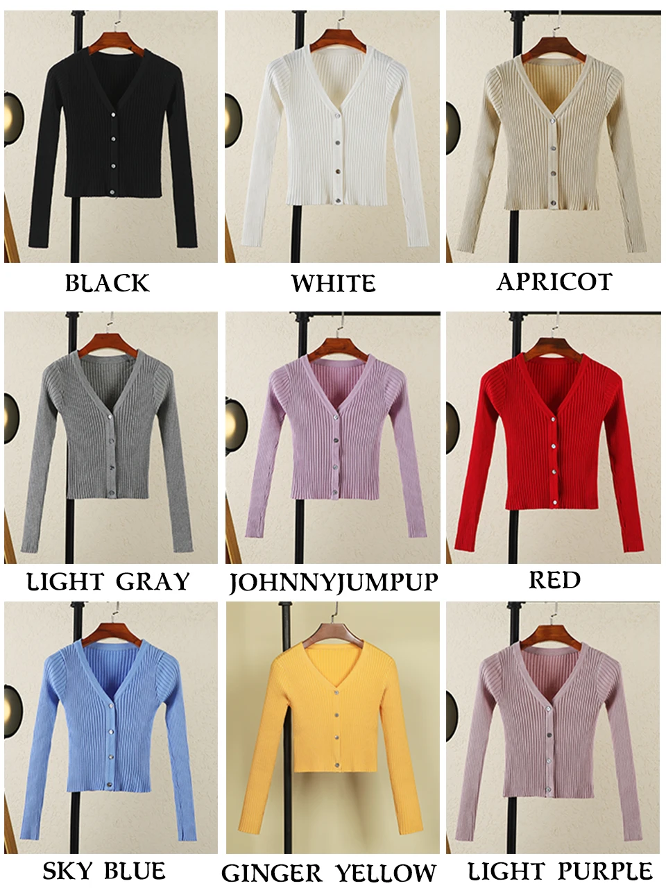 Cardigan Female Black Cropped Korean Style Knitted Sweater Long Sleeve Top Sweaters Knit Ladies Women's Coat Spring 2025 Blouses