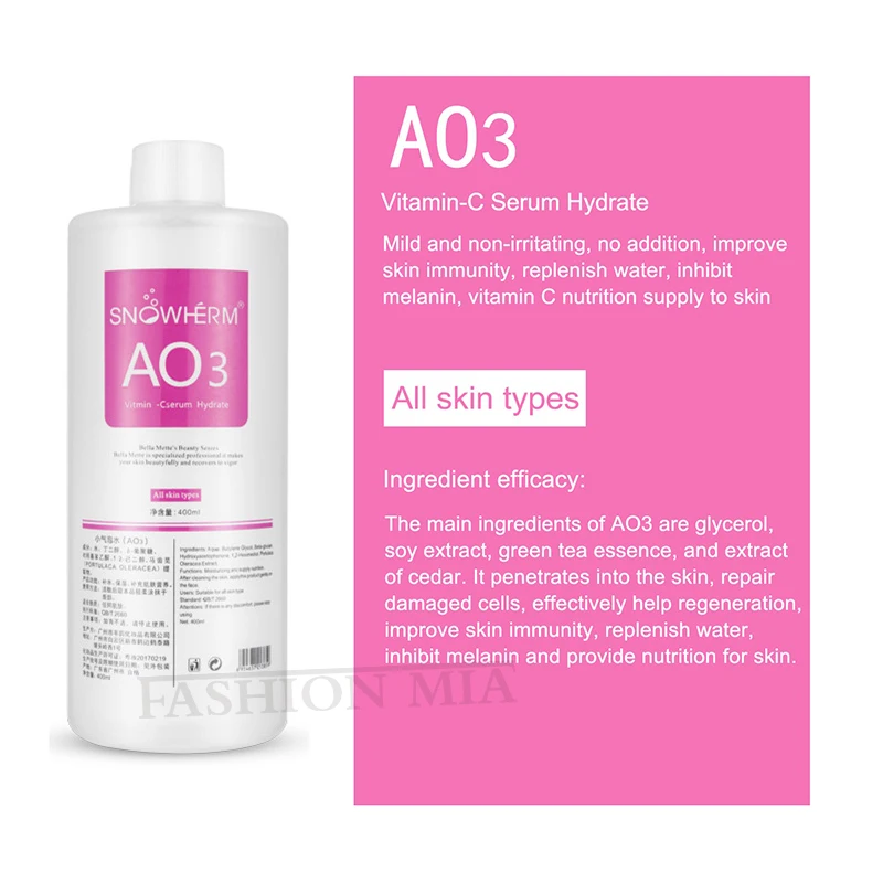 1200ML 3pcs/Lot Hydrofacial Liquid Face Serum Facial Aqua Peel Solution AS1 SA2 AO3 For Beauty Machine SkinCare Deep Cleaning