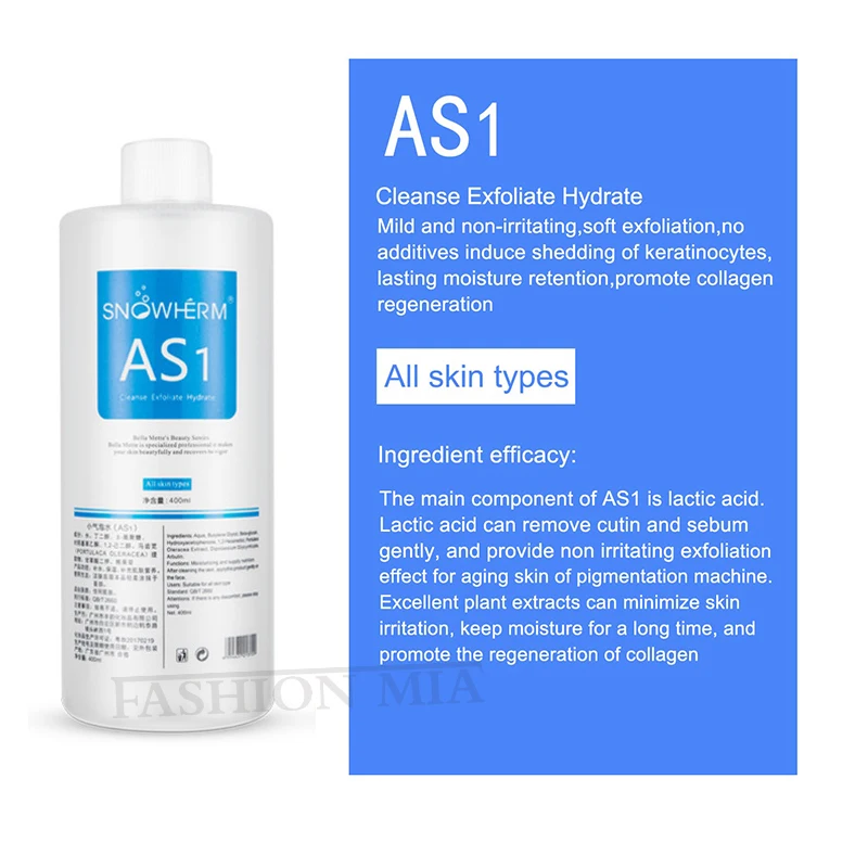1200ML 3pcs/Lot Hydrofacial Liquid Face Serum Facial Aqua Peel Solution AS1 SA2 AO3 For Beauty Machine SkinCare Deep Cleaning