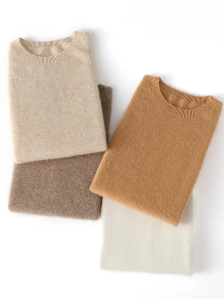 2024 New Women O-neck Sleeveless Sweater 100% Merino Wool Pullover Waistcoat Cashmere Knitwear Spring Summer Autumn Casual Vest