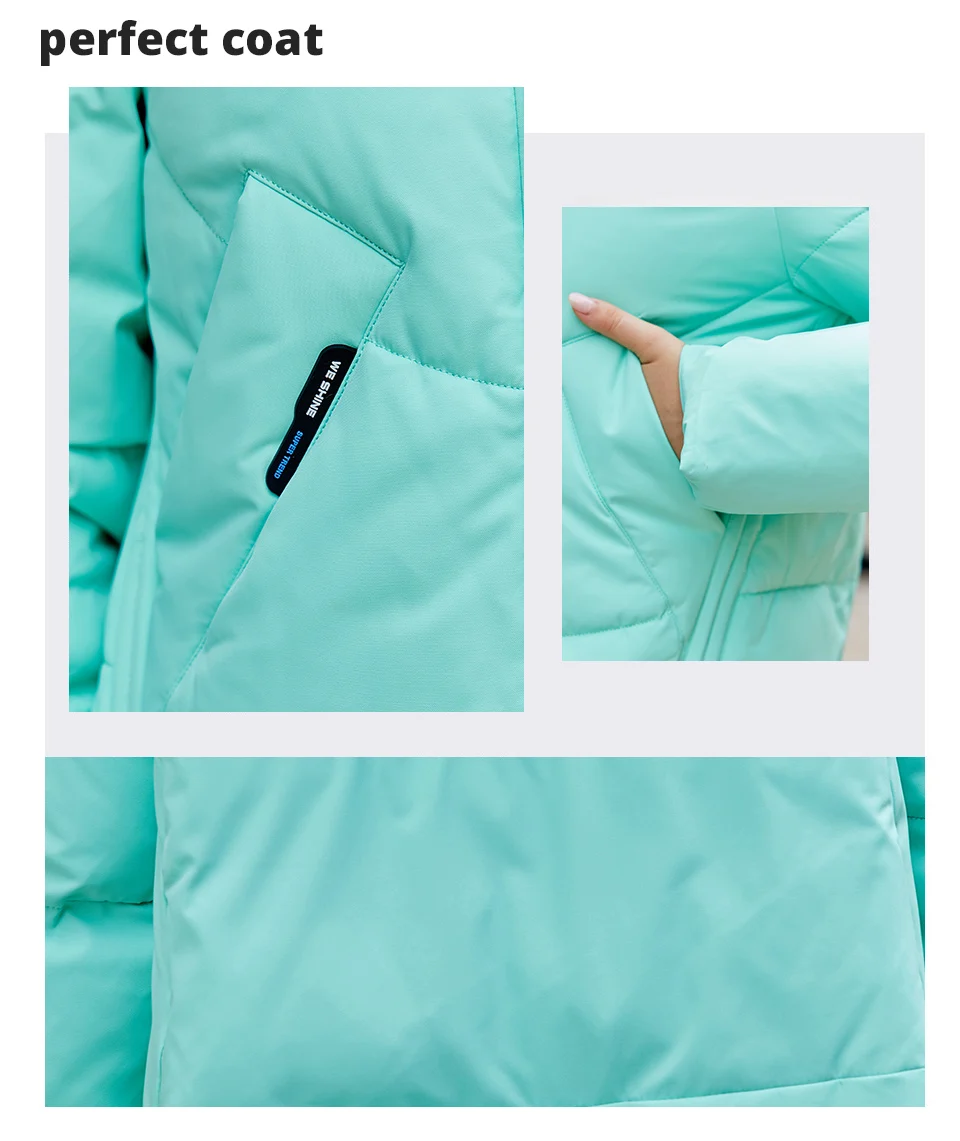 GASMAN 2023 Winter Down Jacket Women Short Classic zipper Design Pocket Stand Collar Hooded Slim Coat Women Parkas 83319