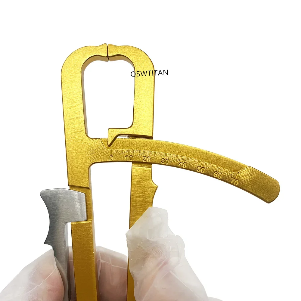 Stainless Steel /Aluminum Alloy Fat caliper skin pleat thickness gauge 0-70mm body fat Measuring clip Tool