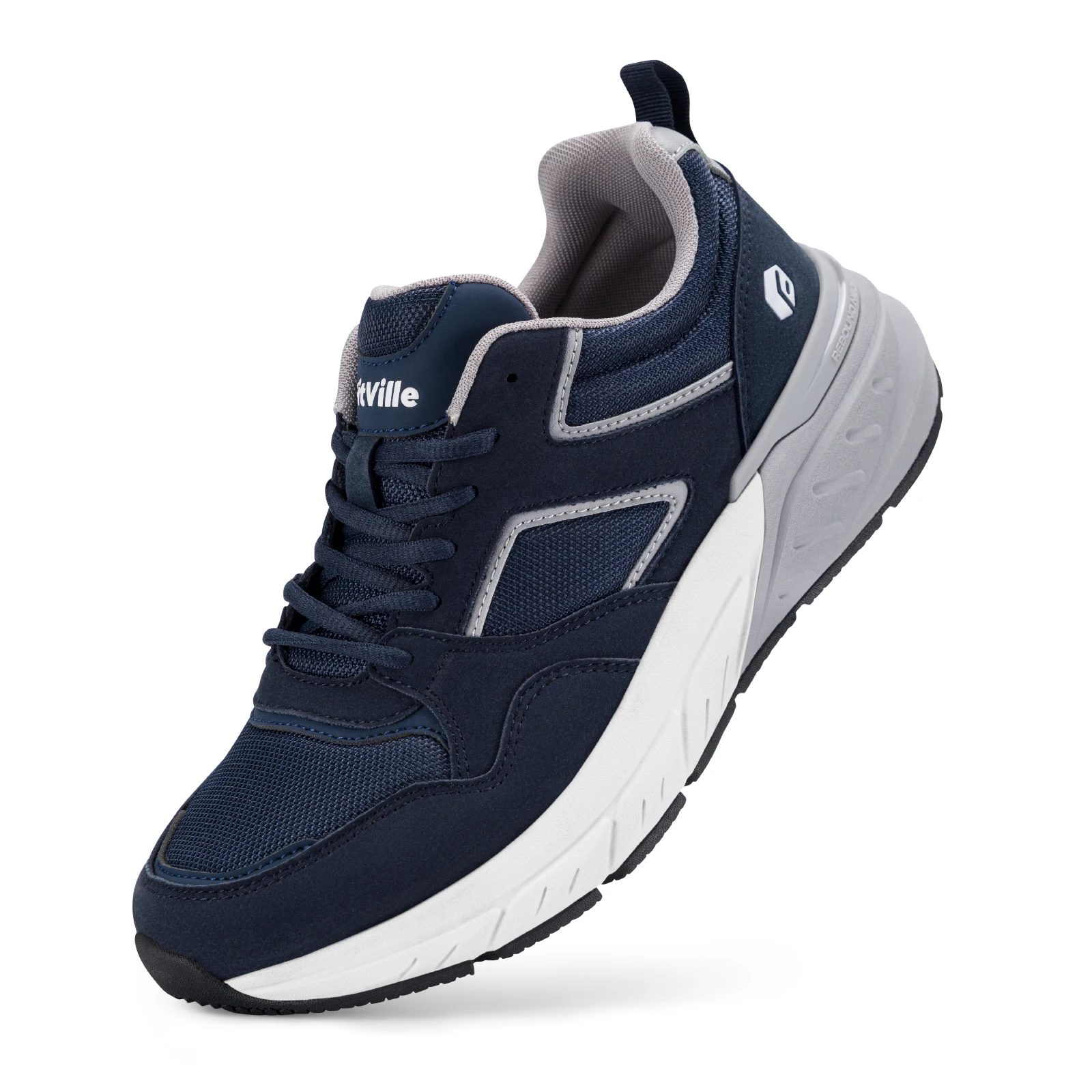 FitVille Wide Design Sneakers Men Shoes Sport Mesh Trainers Lightweight Baskets Femme Running Shoes Outdoor Athletic Shoes Men