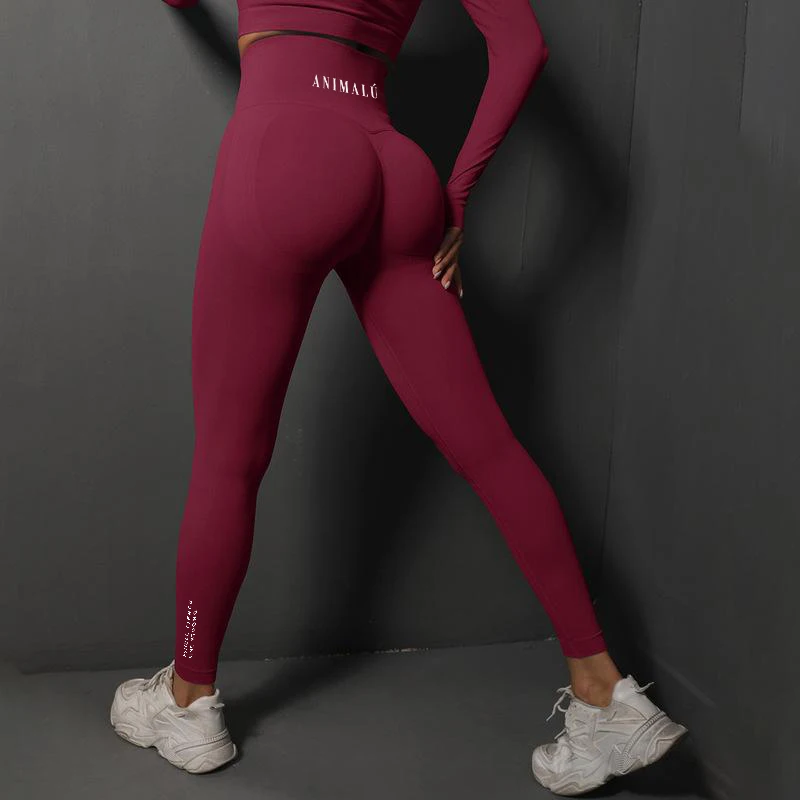2026 ANIMALU Seamless Leggings Women Gym Yoga Pants Women's High Waist Legging Fitness Workout Tights Running Pants