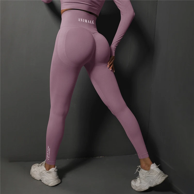 2026 ANIMALU Seamless Leggings Women Gym Yoga Pants Women's High Waist Legging Fitness Workout Tights Running Pants