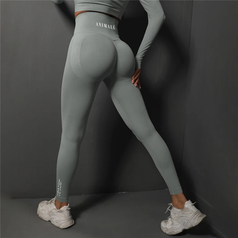2026 ANIMALU Seamless Leggings Women Gym Yoga Pants Women's High Waist Legging Fitness Workout Tights Running Pants