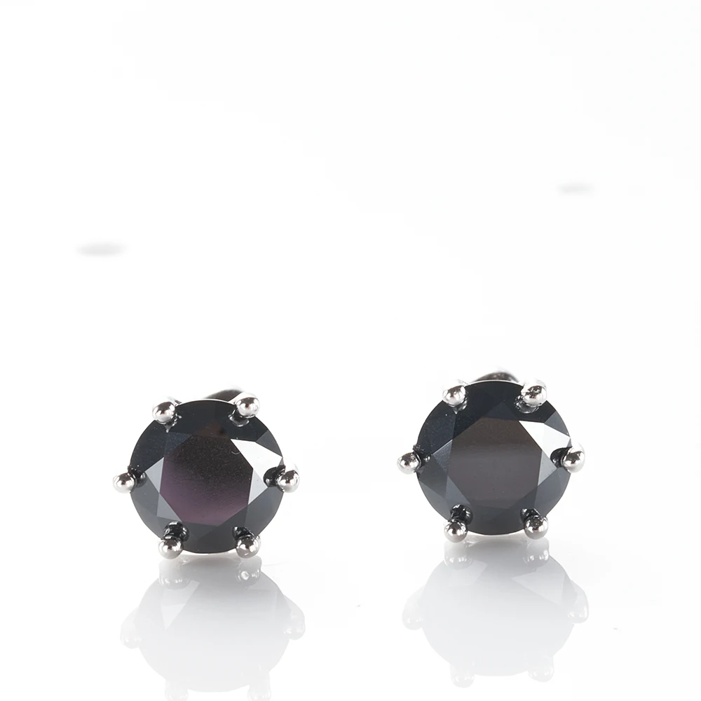 Gica Gema 0.5-2ct Moissanite Screw Stud Earrings D Color 925 Sterling Silver Diamond Earrings For Women Wedding Fine Jewelry