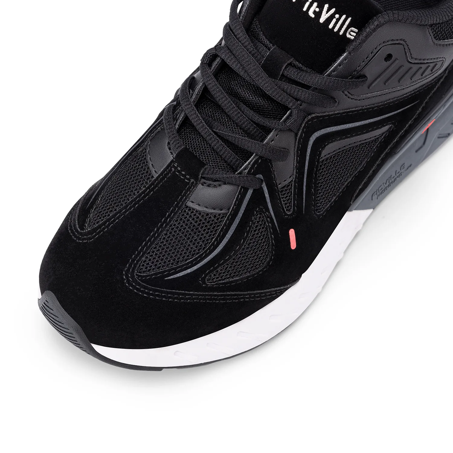 FitVille Men's Walking Shoes Extra Wide Lightweight Sneakers for Flat Feet Arch Fit Heel Pain Relief Non-Slip Running Shoes