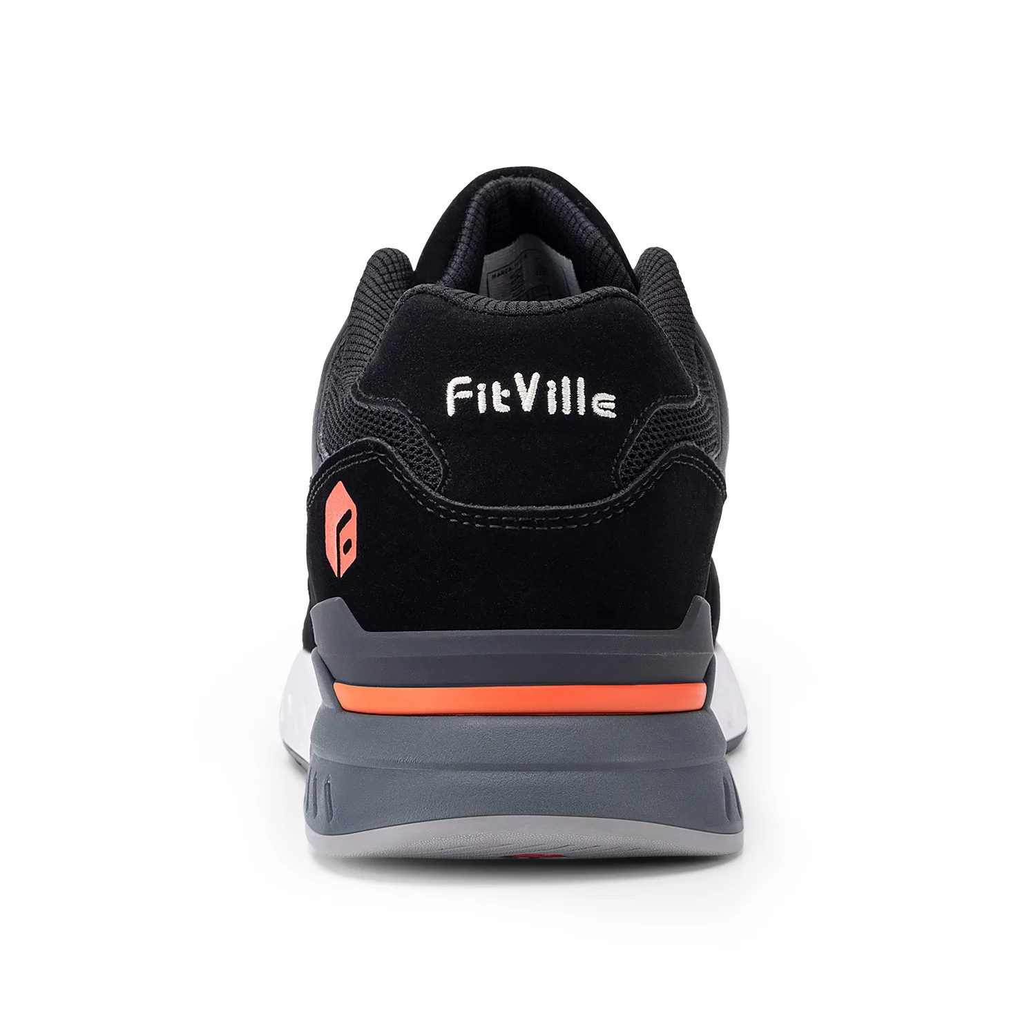 FitVille Men's Walking Shoes Extra Wide Lightweight Sneakers for Flat Feet Arch Fit Heel Pain Relief Non-Slip Running Shoes