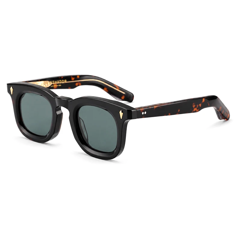 Top Quality Handmade Acetate Round Sunglasses Men Women Classic Sunglasses Outdoor UV400 Protection Glasses Custom Logo Lenses