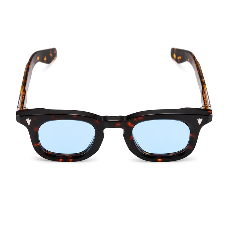 Top Quality Handmade Acetate Round Sunglasses Men Women Classic Sunglasses Outdoor UV400 Protection Glasses Custom Logo Lenses