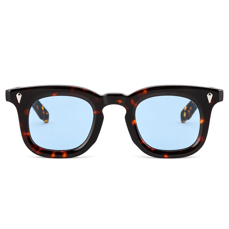 Top Quality Handmade Acetate Round Sunglasses Men Women Classic Sunglasses Outdoor UV400 Protection Glasses Custom Logo Lenses