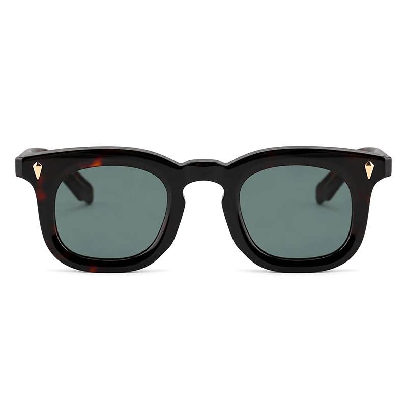 Top Quality Handmade Acetate Round Sunglasses Men Women Classic Sunglasses Outdoor UV400 Protection Glasses Custom Logo Lenses