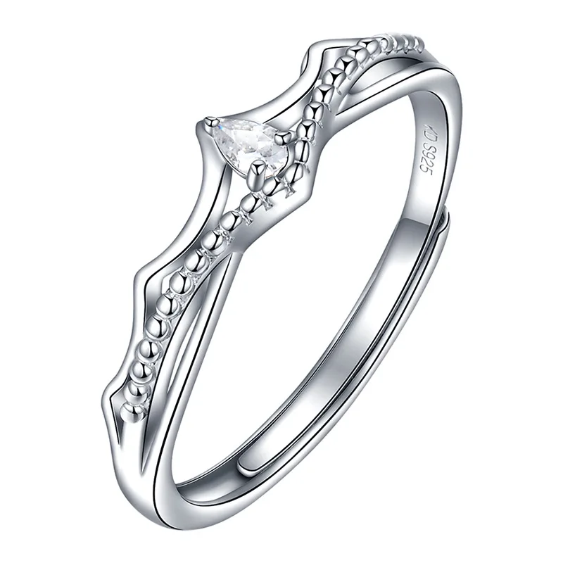 Trumium 100% 925 Silver Princess and Knight Couple Rings for Women Men Promise Love Matching Ring Gifts for Girlfriend Boyfriend