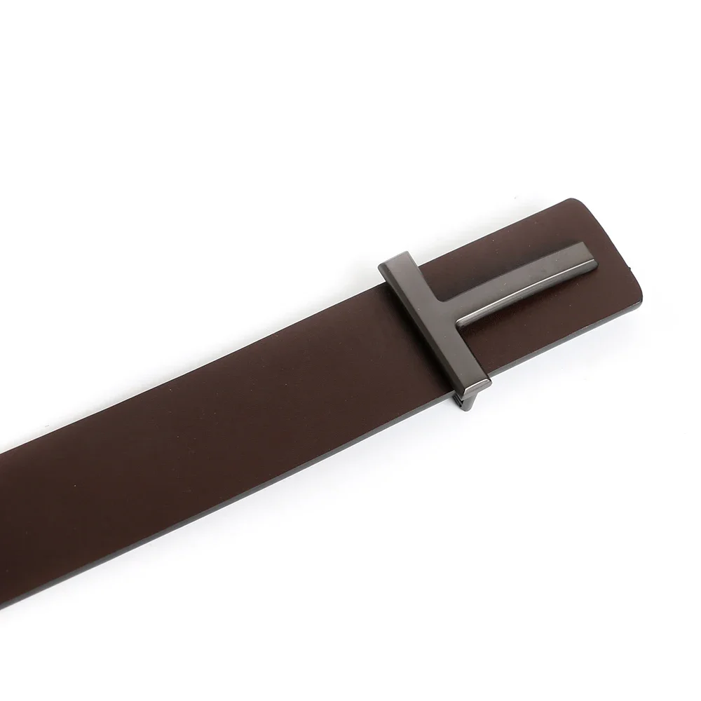 2024 Top Luxury Designer Brand Pin Buckle T Belt Men High Quality Women Genuine Real Leather Dress Strap for Jeans Waistband