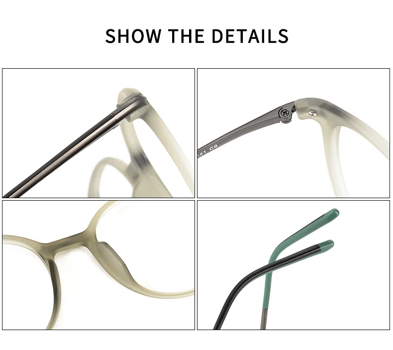 2025 Acetate Titanium Glasses Frame for Men Women Brand Design Retro Vintage Round Eyeglasses frames High Quality male Eyewear