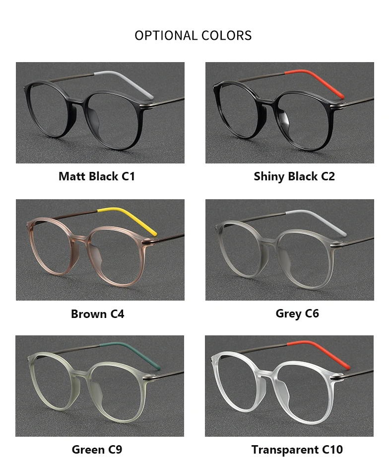 2025 Acetate Titanium Glasses Frame for Men Women Brand Design Retro Vintage Round Eyeglasses frames High Quality male Eyewear
